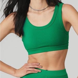 Alo Yoga Wellness Bra Green Emerald